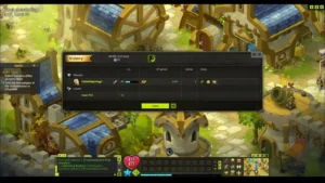 PNJ de la quête Crise Sanitaire dans Dofus face au joueur dans la mine