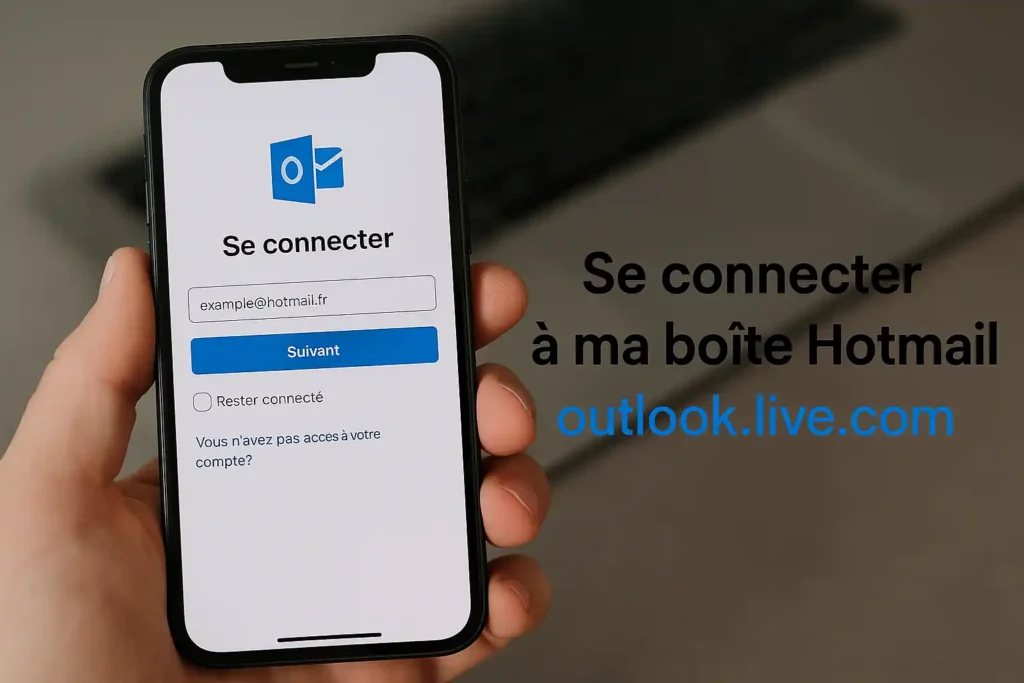 Se connecter à ma boîte Hotmail via la page officielle Outlook.com sur smartphone et ordinateur